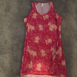 West Loop Sleeveless Pink and Cream Floral Mini Dress